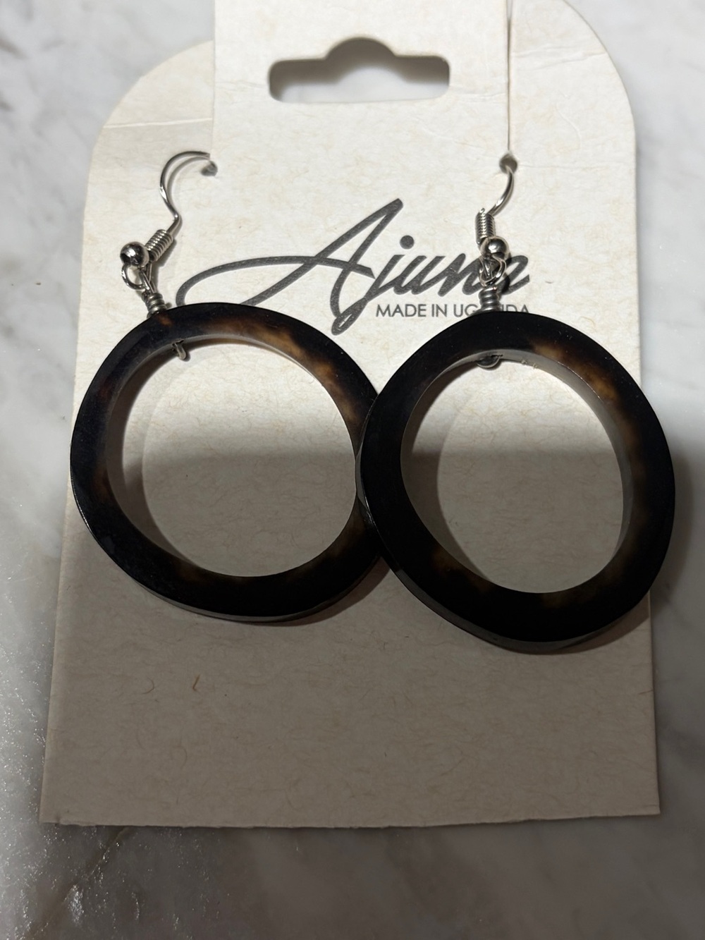 Ajuna Horn Hoop Dangle Earrings